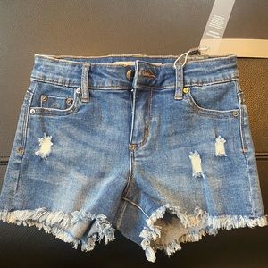 Girls denim shorts size 8